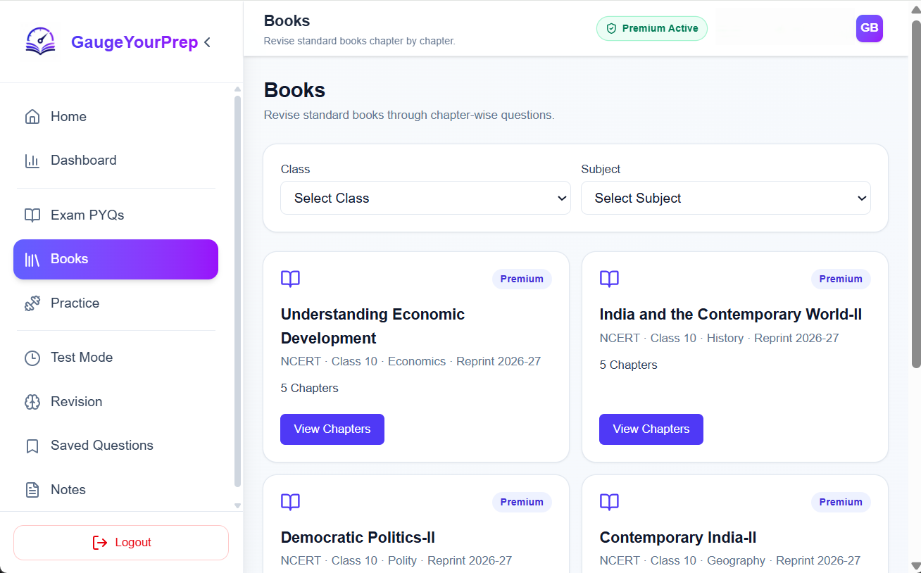 GaugeYourPrep book and chapter learning experience
